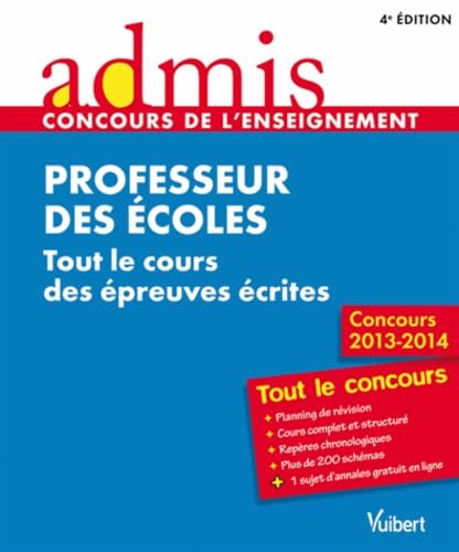 Professeur des écoles: Tout le cours des épreuves écrites book