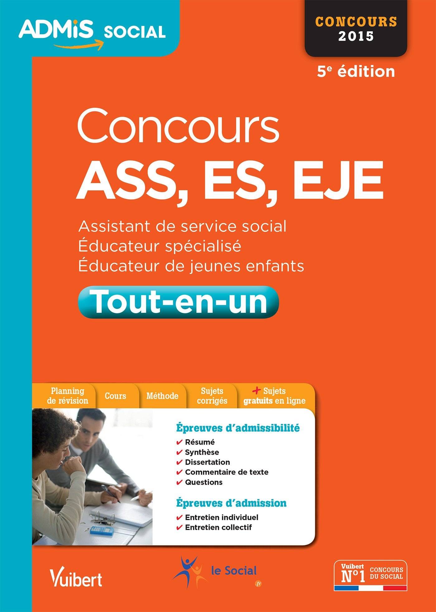 Concours ASS, ES, EJE Tout-en-un book