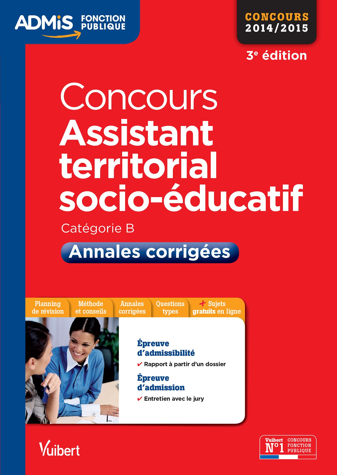 Concours Assistant territorial socio-éducatif - Annales corrigées - Catégorie B - Admis Business, Finance & Career