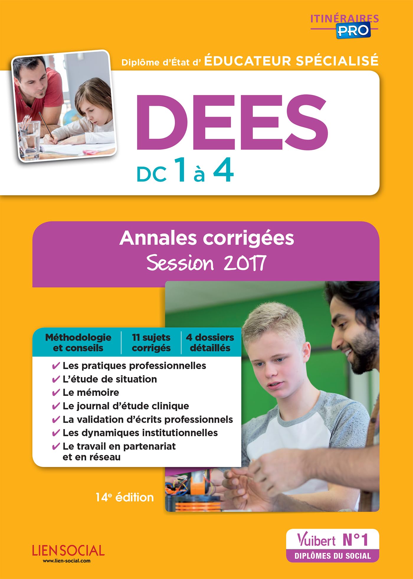 DEES - Épreuves de certification DC 1 à 4 - Annales corrigées: Diplôme d'État d'Éducateur spécialisé - Session 2017 Books