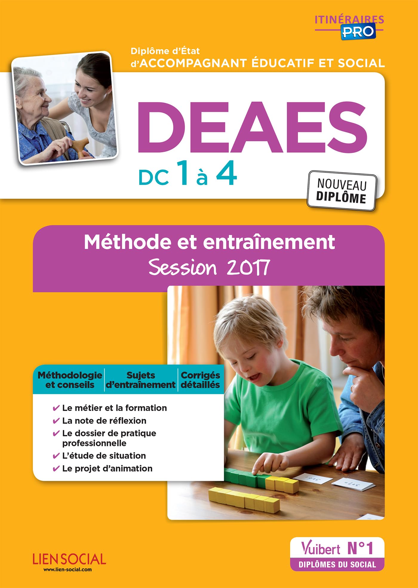 DEAES - DC 1 à 4 - Méthode et entraînement: Diplôme d'État d'Accompagnant éducatif et social - Session 2017 Business, Finance & Career