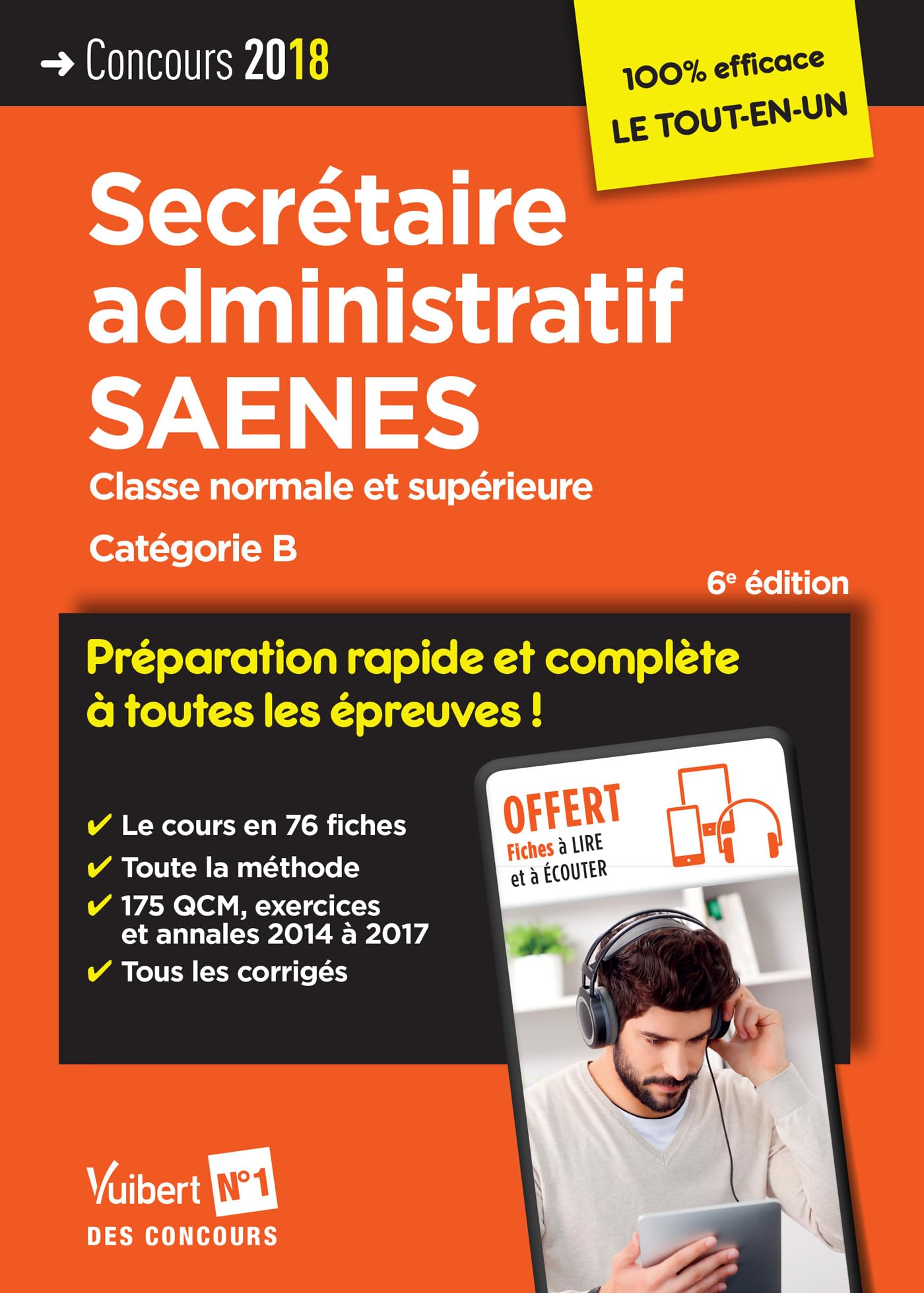Concours Secrétaire administratif et SAENES - Catégorie B: Concours 2018 book