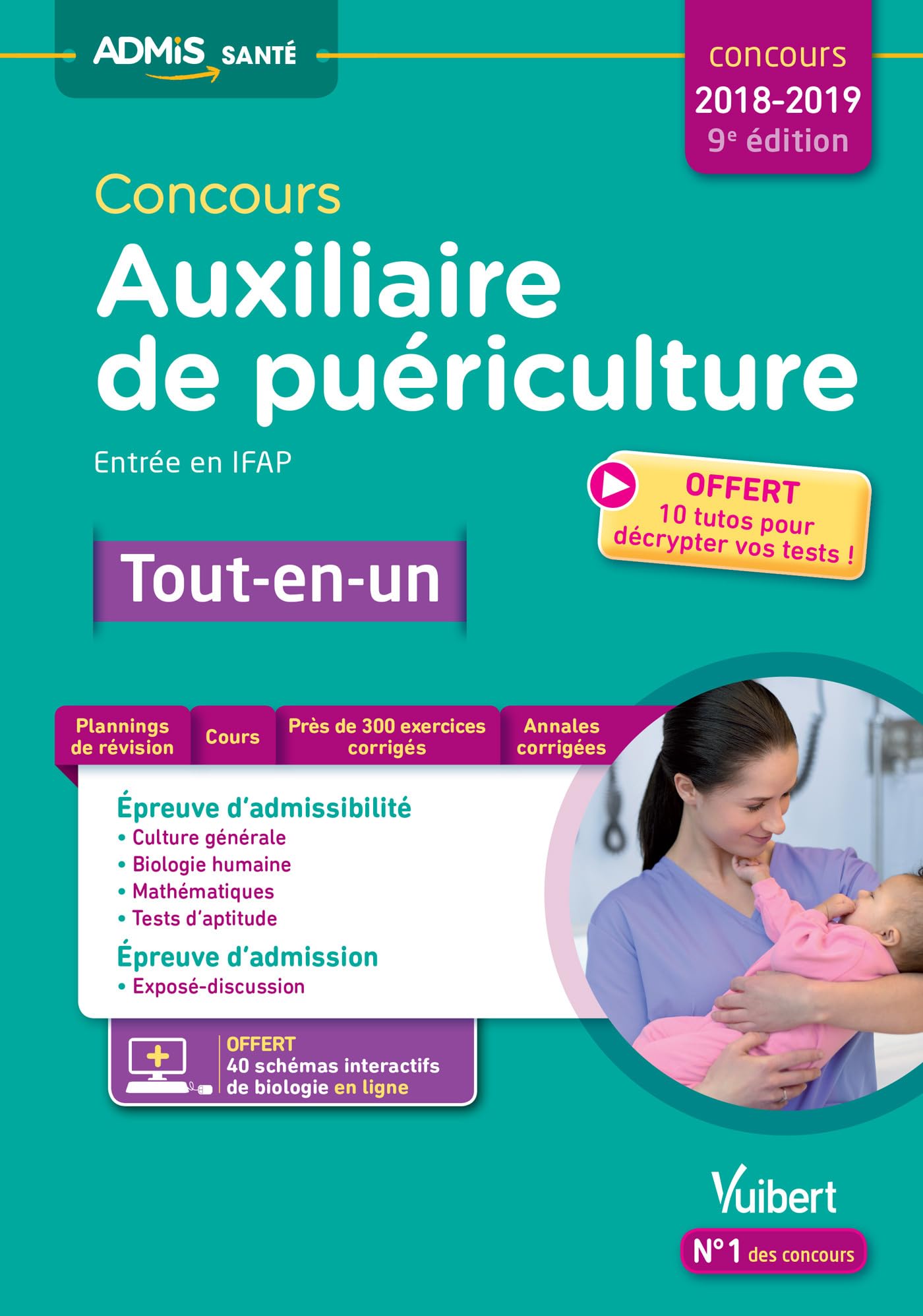 Concours Auxiliaire de puériculture - Entrée en IFAP - Tout-en-un: Concours 2018-2019 Medicine