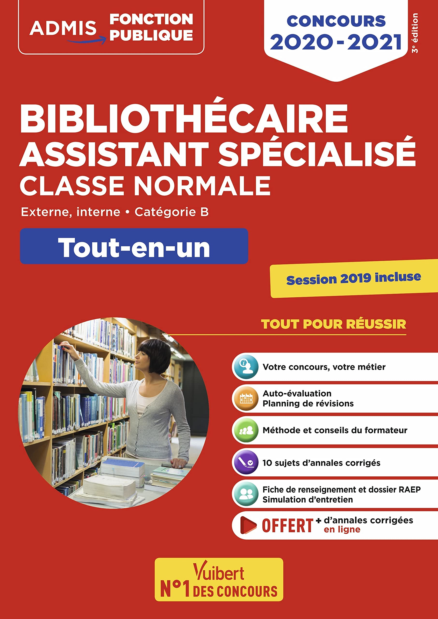 Concours Bibliothécaire assistant spécialisé - Tout-en-un - Catégorie B: Concours 2020-2021 book