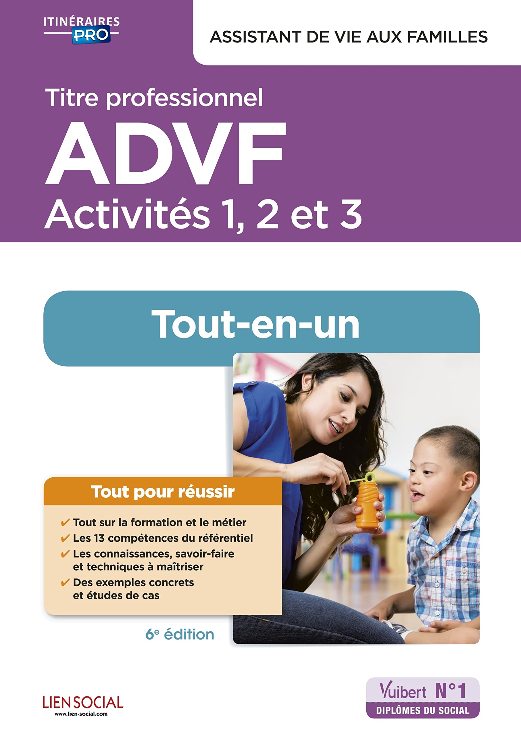 Titre professionnel ADVF - Activités 1 à 3 - Préparation complète pour réussir sa formation: Assistant de vie aux familles book