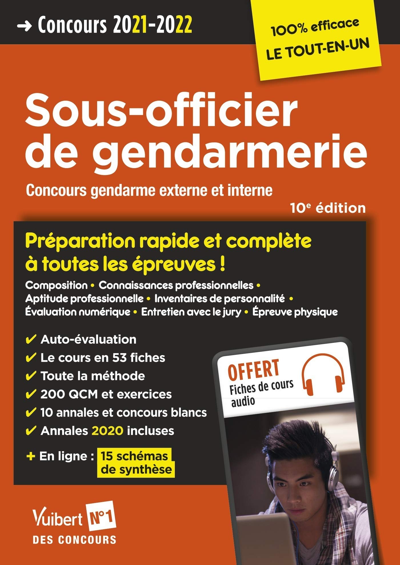 Concours Sous-officier de gendarmerie - Préparation rapide et complète à toutes les épreuves - Annales 2020: Gendarme - Catégorie B - Concours externe et interne 2021-2022 - Tout le cours en audio Law