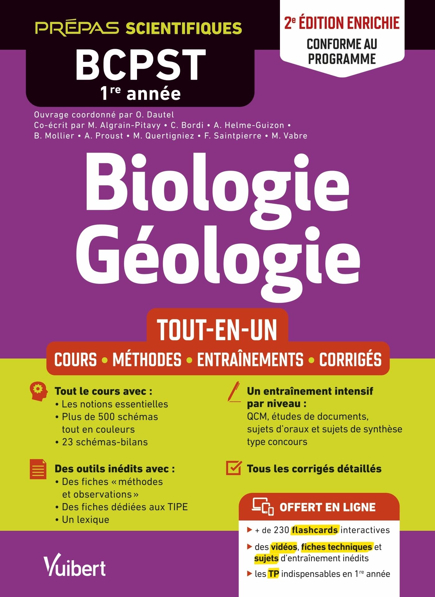 Biologie-Géologie BCPST 1re année - 2e édition conforme au nouveau programme: Cours - Schéma-bilan - Méthodes détaillées - Exercices corrigés - Tous les TP en ligne book