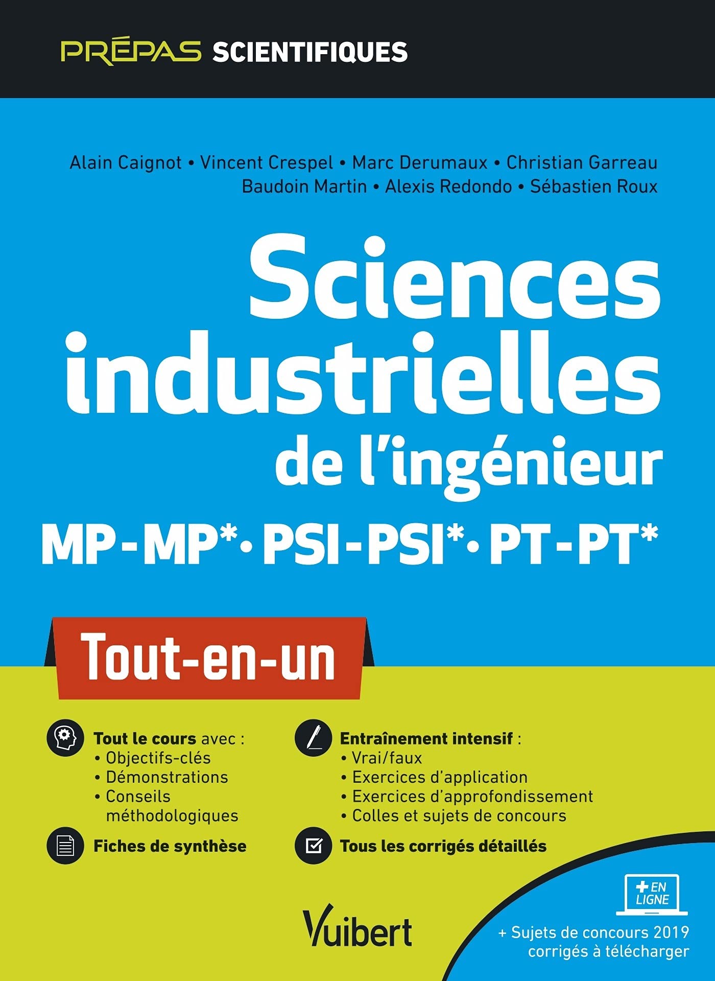 Sciences industrielles de l'ingénieur MP/MP* PSI/PSI* PT/PT* - Tout-en-un book