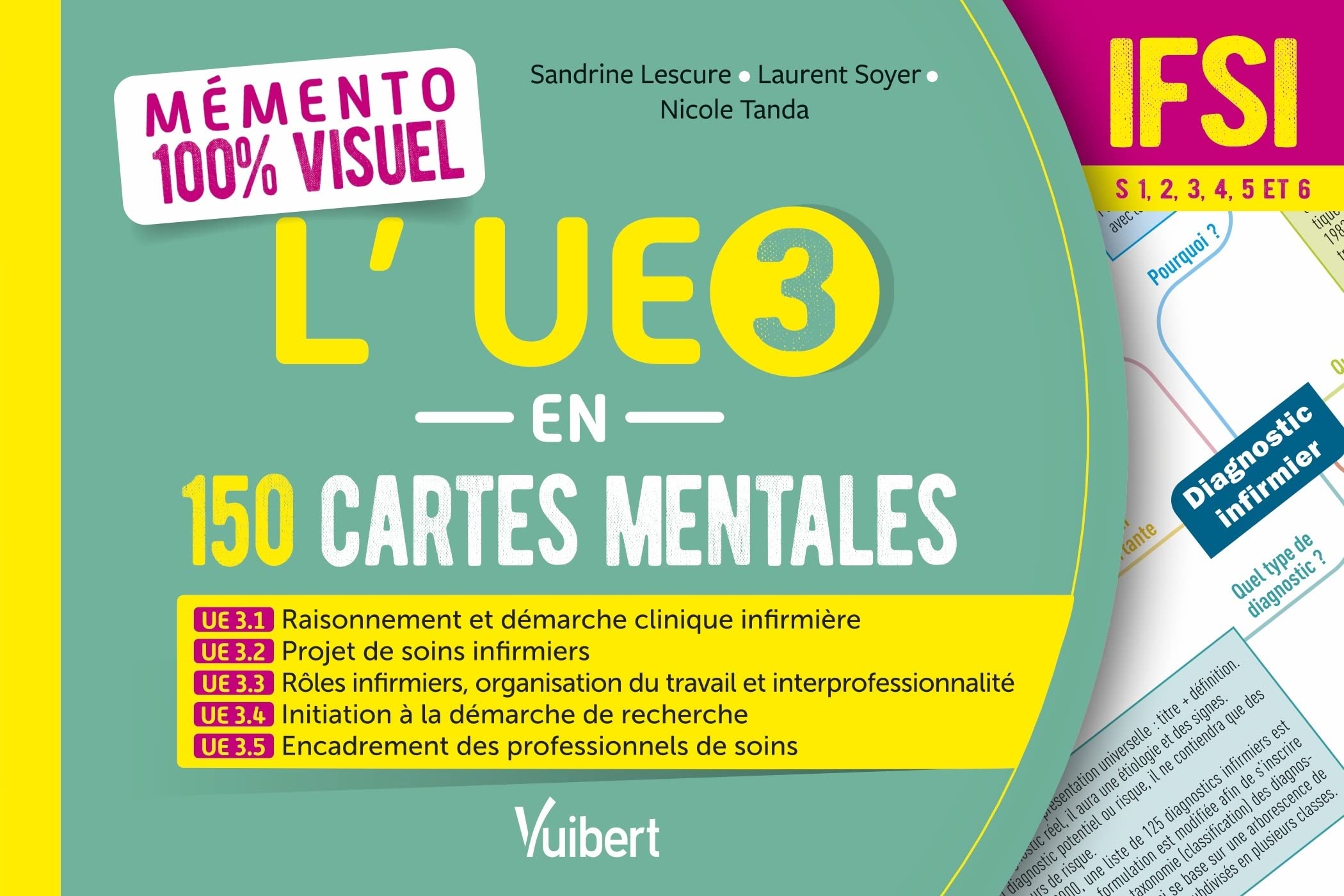 Mémento 100% visuel - L’UE 3 en 150 cartes mentales - IFSI: UE 3.1, 3.2, 3.3, 3.4 et 3.5 "Sciences et techniques infirmières. Fondements et méthodes" Semestres 1, 2, 3, 4, 5 et 6 Medicine