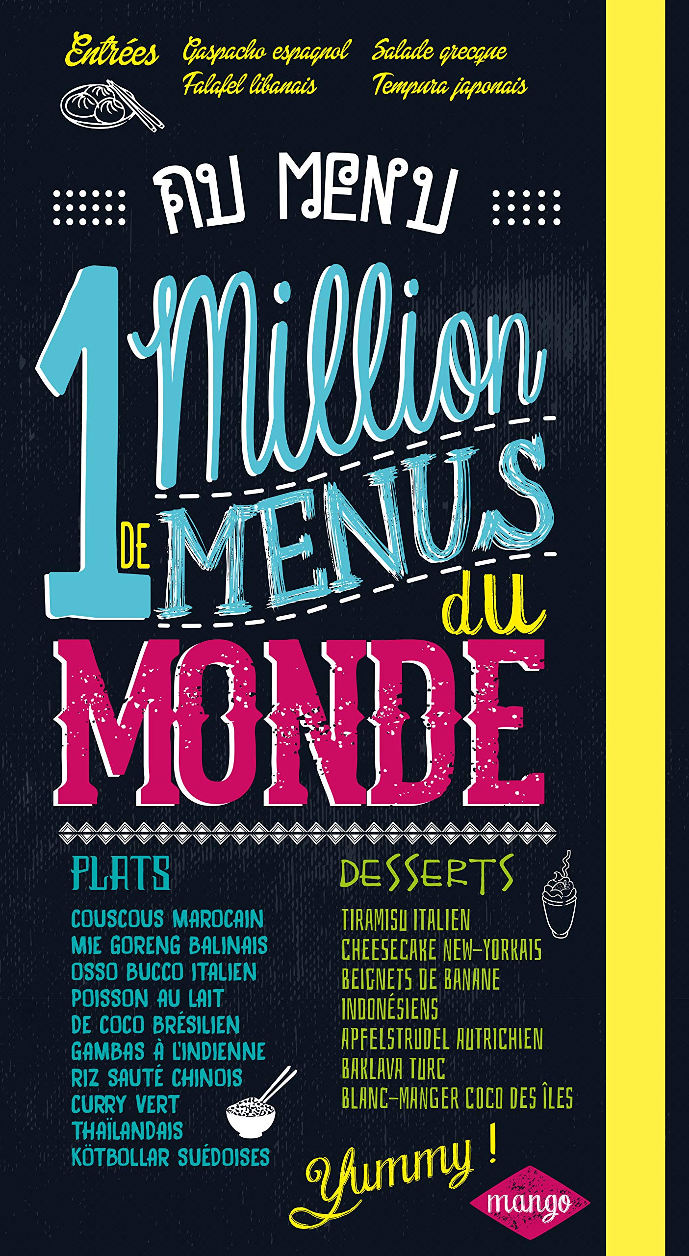 1 MILLION DE MENUS DU MONDE AU CHOIX book