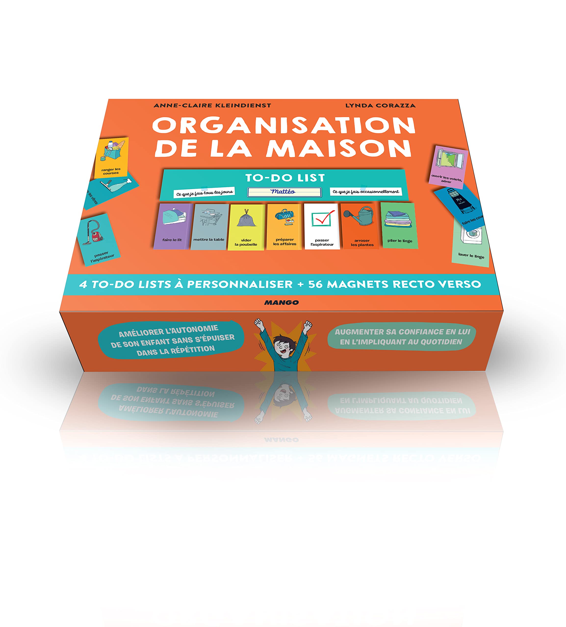 Organisation de la maison: 4 check-lists à personnaliser et 40 magnets Parents & Children