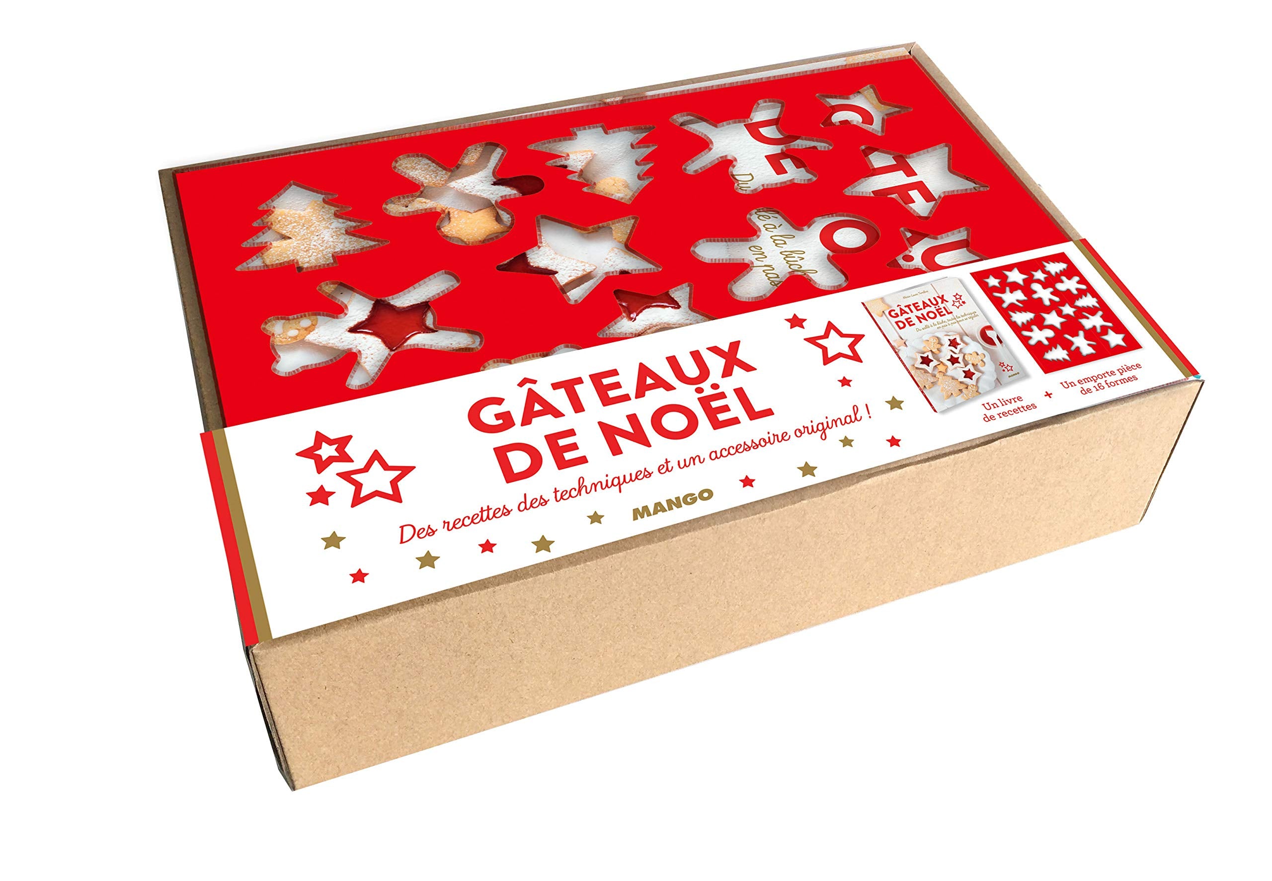 Coffret gâteaux de Noël: Gâteaux de Noël, toutes les techniques en pas à pas avec 1 emporte-pièce Leisure, Home & Garden