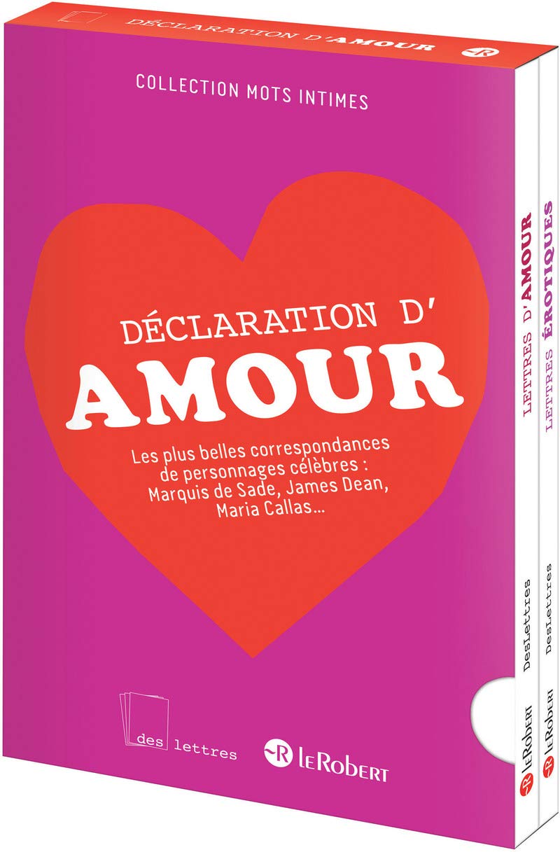 Déclaration d'amour: 2 volumes : Lettres érotiques ; Lettres d'amour Books