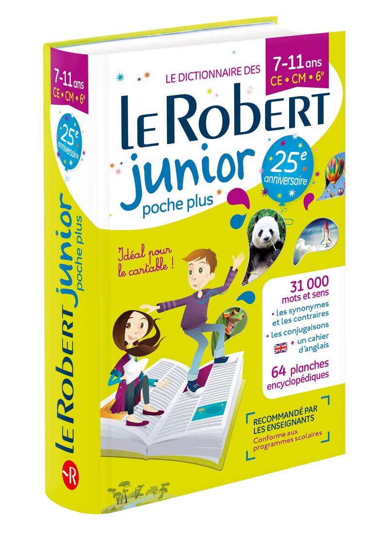 Dictionnaire Le Robert Junior Poche Plus - 7/11 ans - CE-CM-6e - Édition anniversaire: Poche relié book