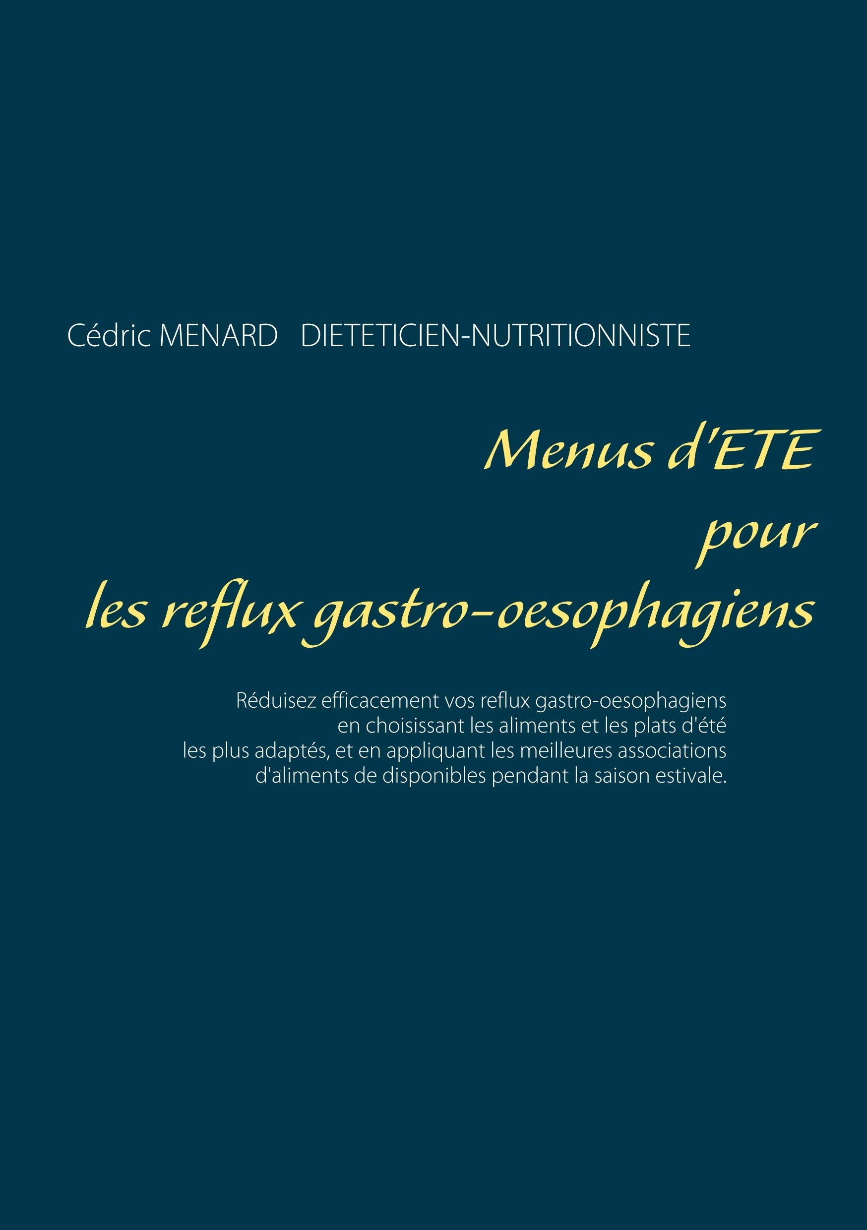 Menus d'été pour les reflux gastro-oesophagiens book