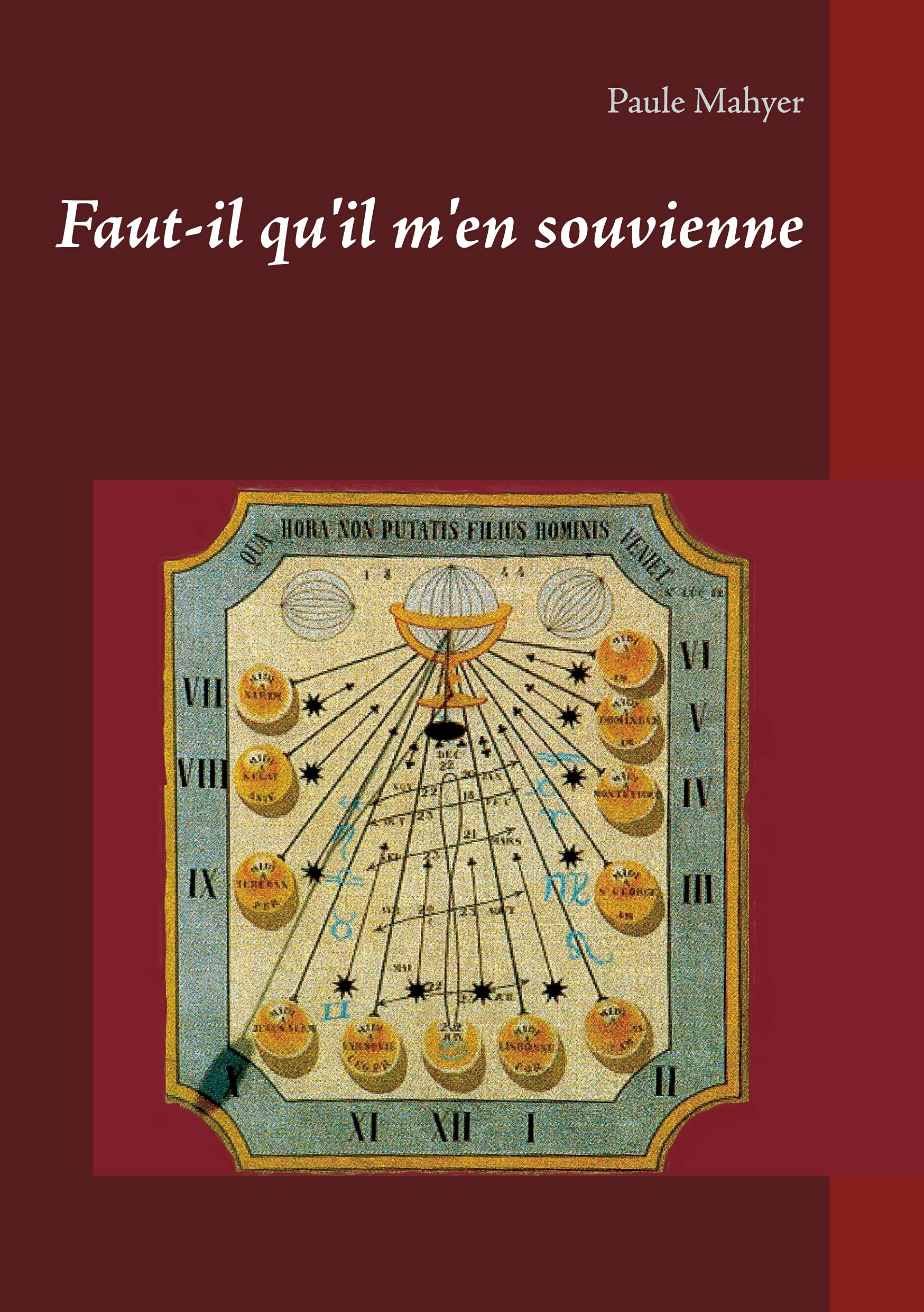 Faut-il qu'il m'en souvienne book