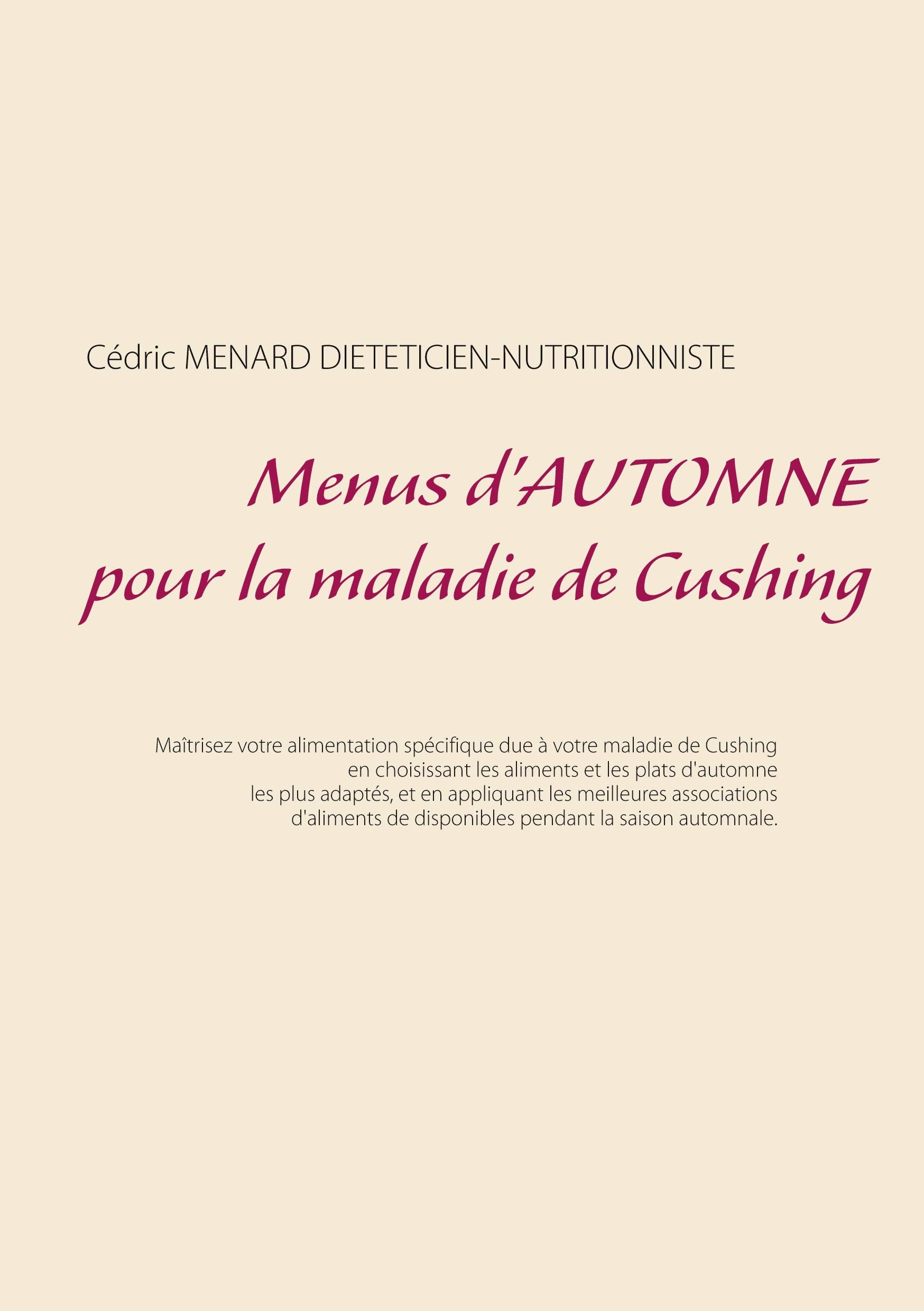 Menus d'automne pour la maladie de Cushing (Savoir quoi manger tout simplement...) Leisure, Home & Garden