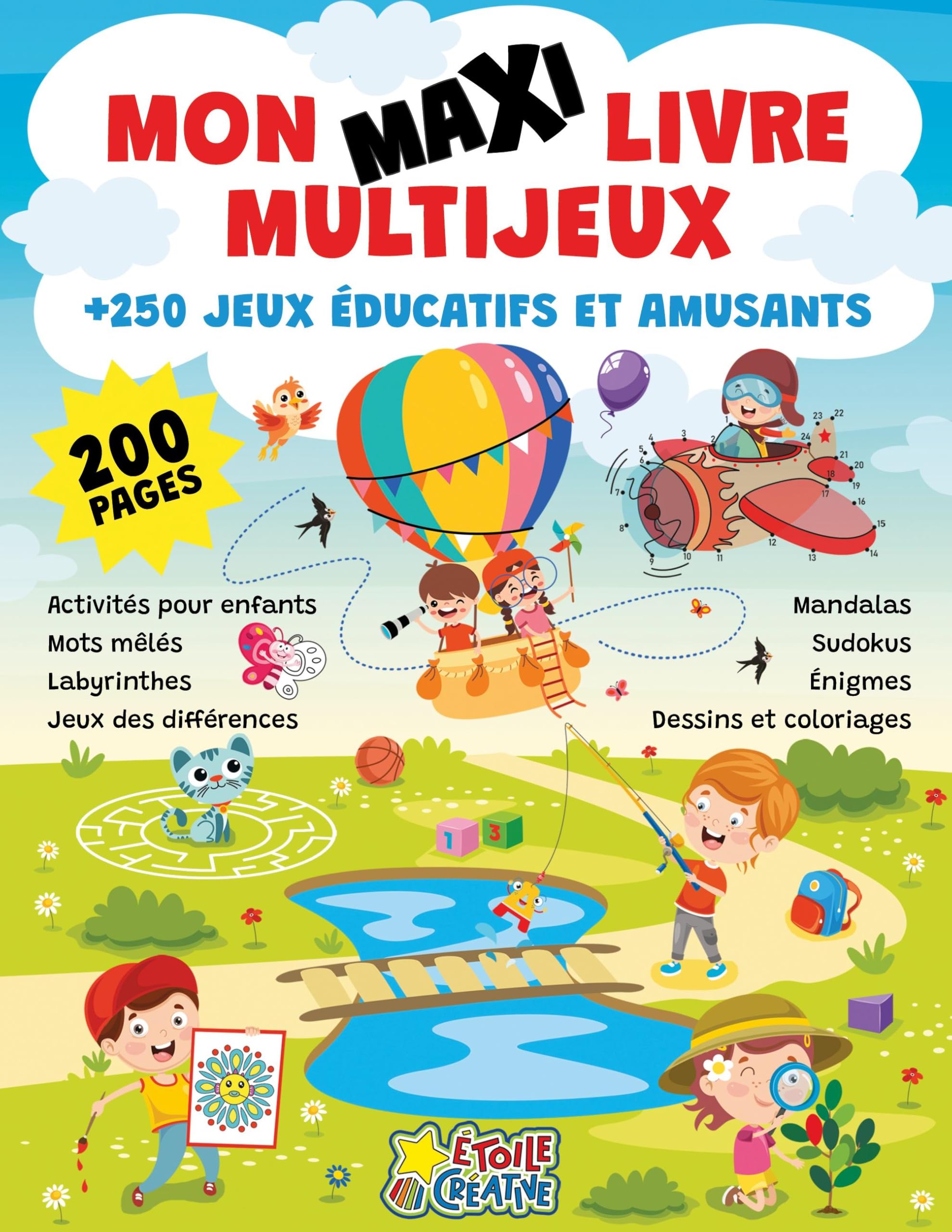 Mon maxi livre multijeux - Plus de 250 jeux éducatifs et amusants Non-fiction