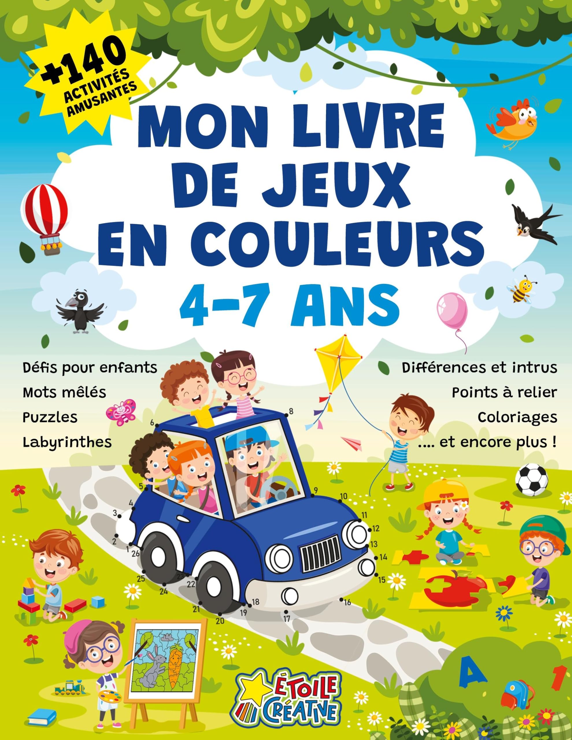 Mon livre de jeux en couleurs - Plus de 140 activités amusantes Parents & Children