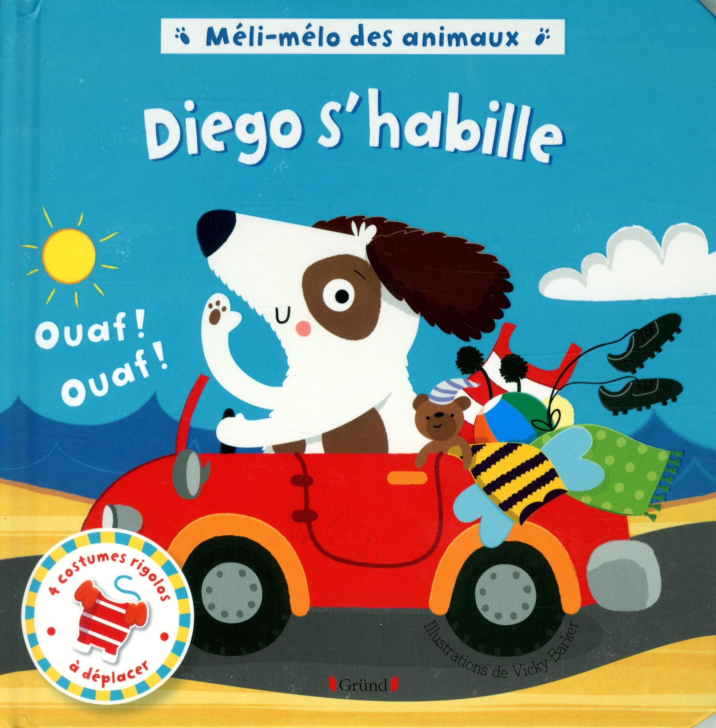 Méli-mélo des animaux - Diego s'habille book