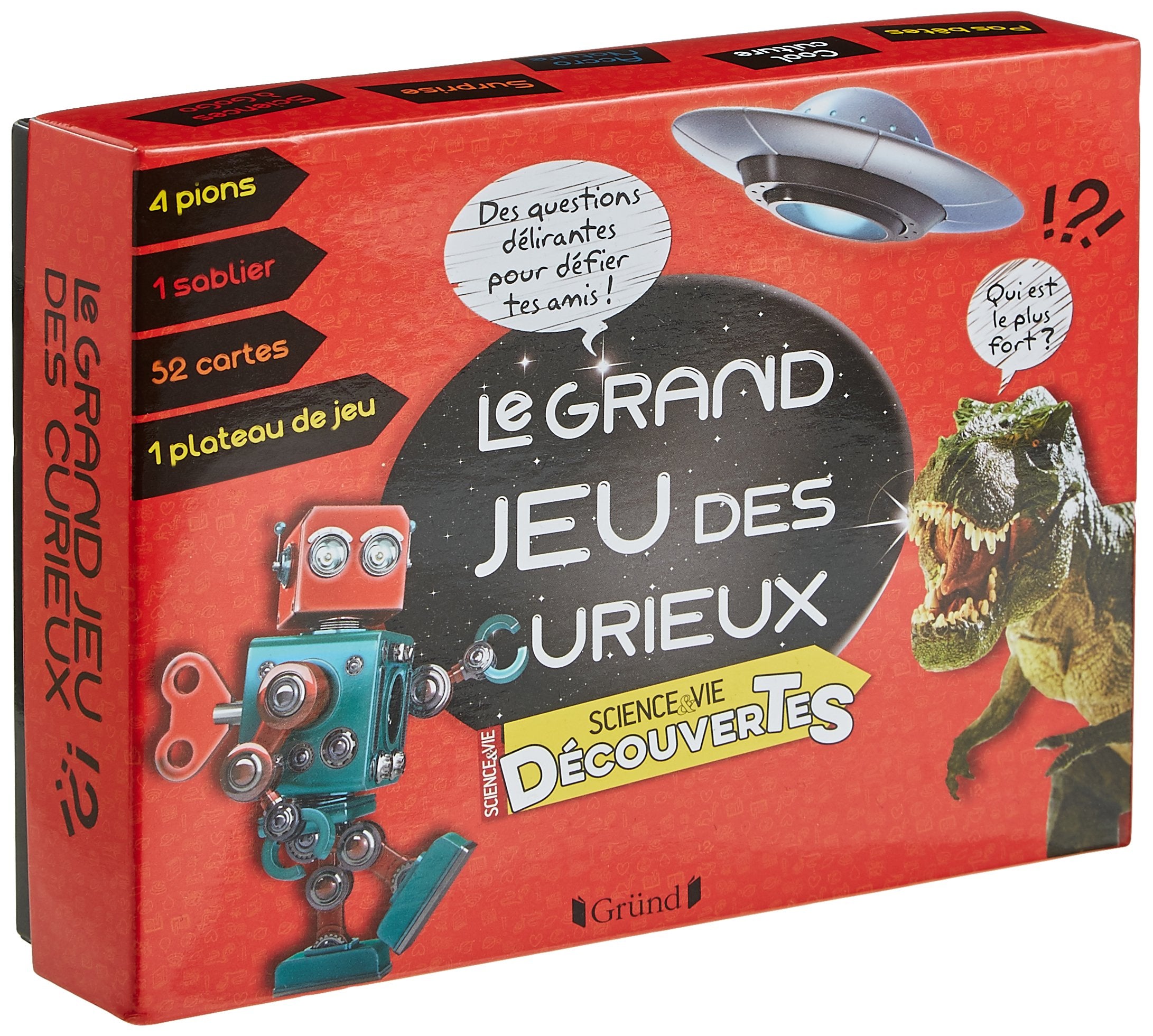 Le Grand Jeu des curieux: Avec 4 pions, 1 sablier, 52 cartes et 1 plateau de jeu Tiptoi & Games