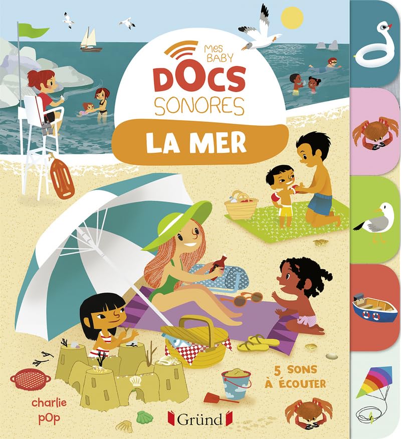 Baby doc : La mer – Documentaire sonore avec 6 puces – À partir de 6 mois book