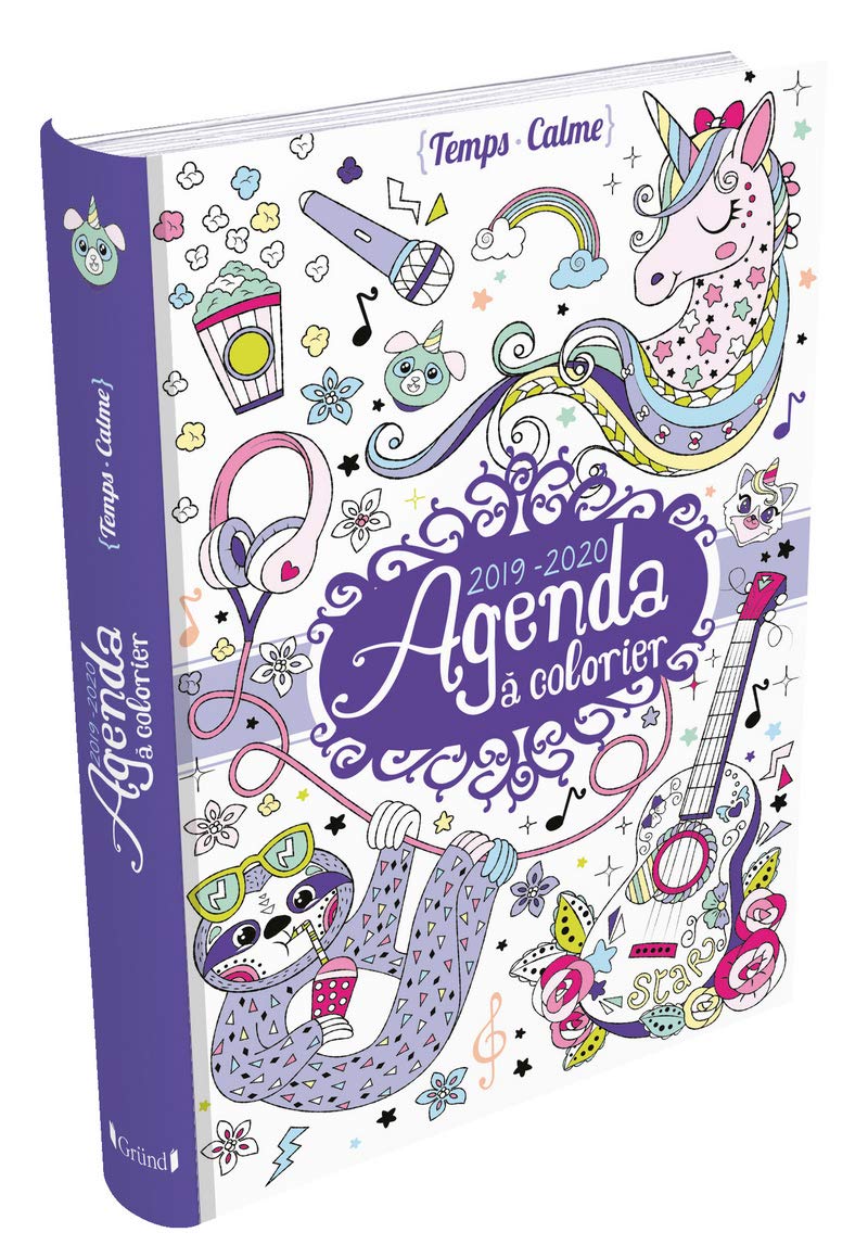 Agenda à colorier 2019-2020 book
