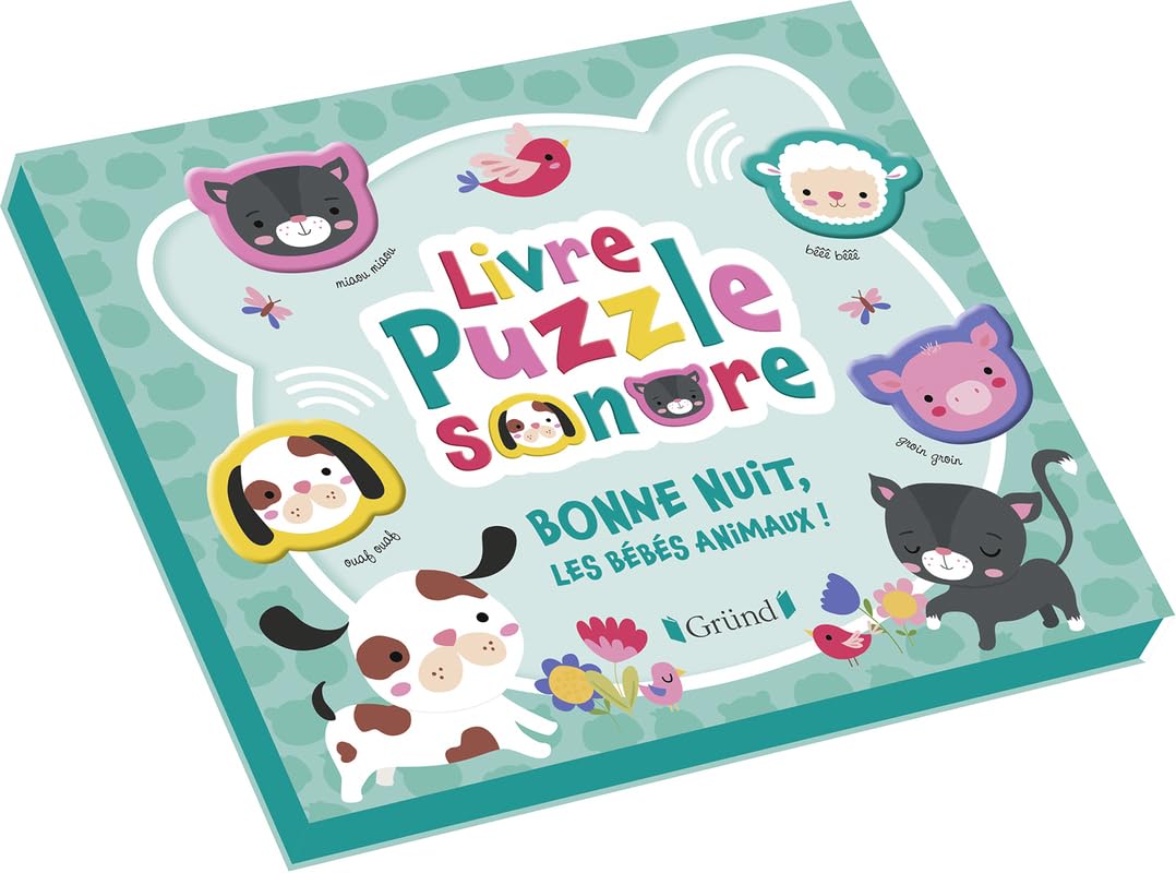 Livre Puzzle sonore - Bonne nuit, les bébés animaux ! Non-fiction