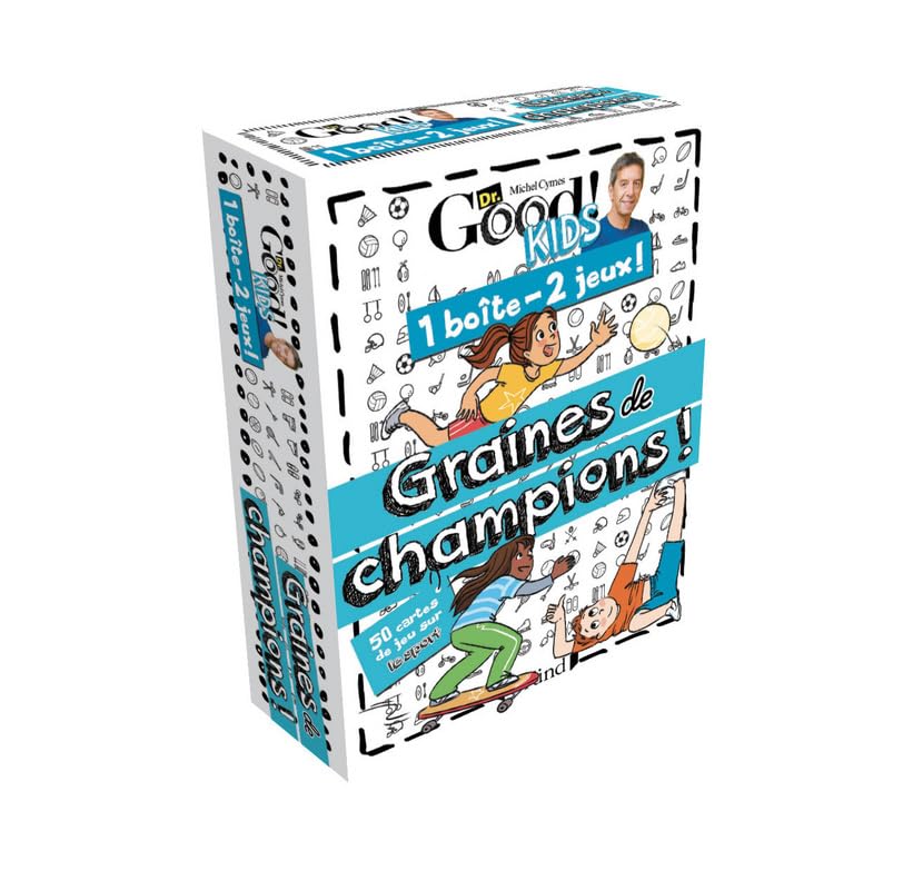 1 boîte 2 jeux – Graines de champions – Jeu de cartes avec Michel Cymes – À partir de 6 ans book