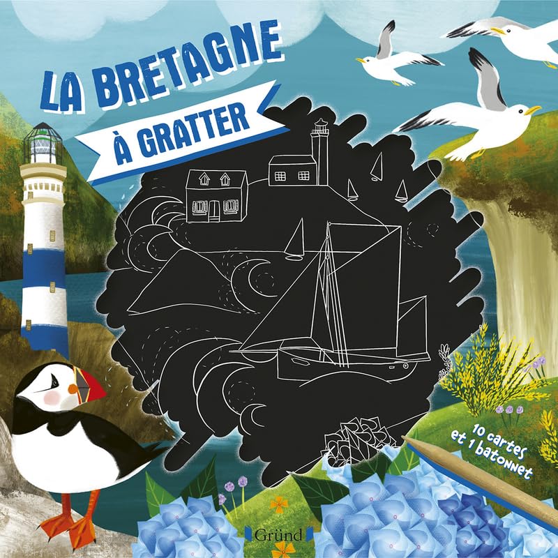 La Bretagne à gratter: Avec 10 cartes et 1 bâtonnet Non-fiction
