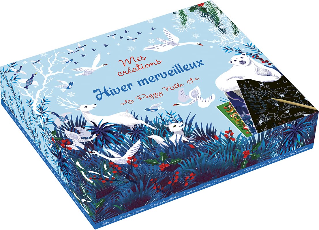 Coffret créatif - Hiver merveilleux – Coffret de cartes et de strass – Dès 6 ans Non-fiction