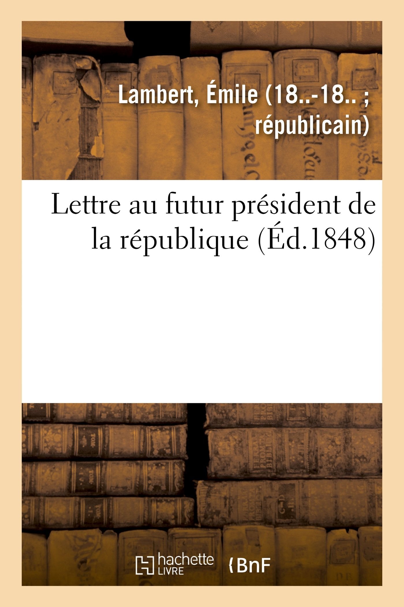 Lettre au futur président de la république book