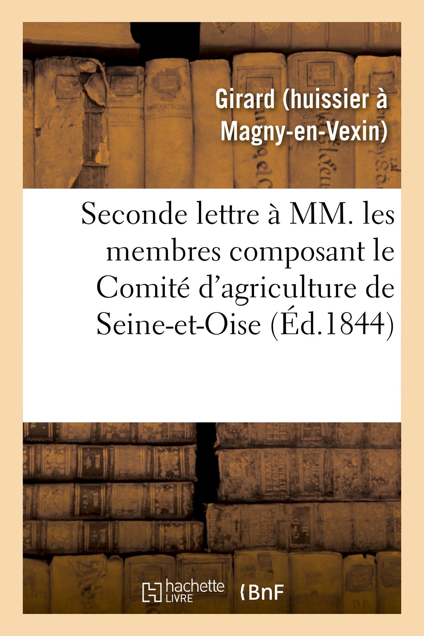 Seconde lettre à MM. les membres composant le Comité d'agriculture de Seine-et-Oise book