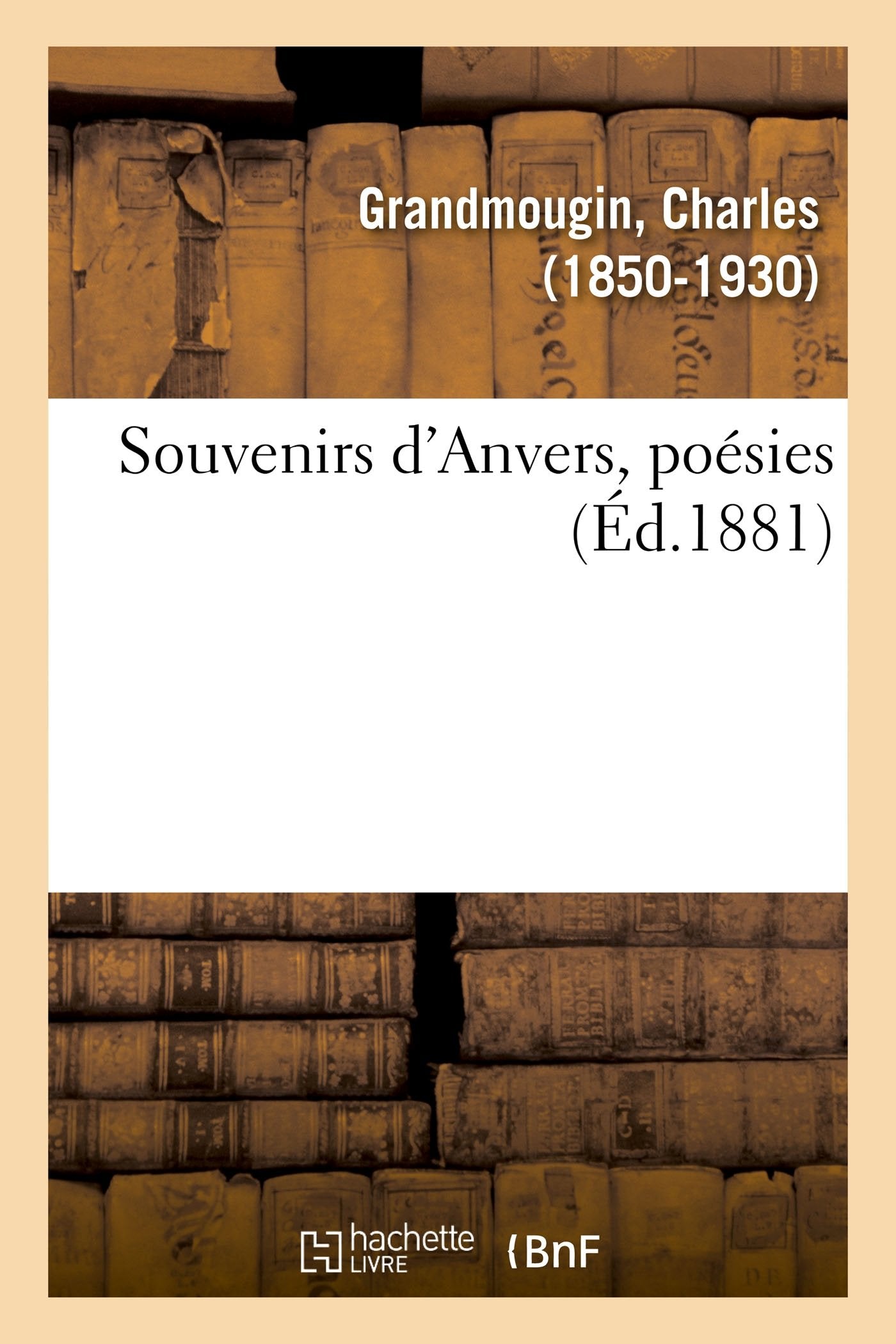 Souvenirs d'Anvers, poésies book