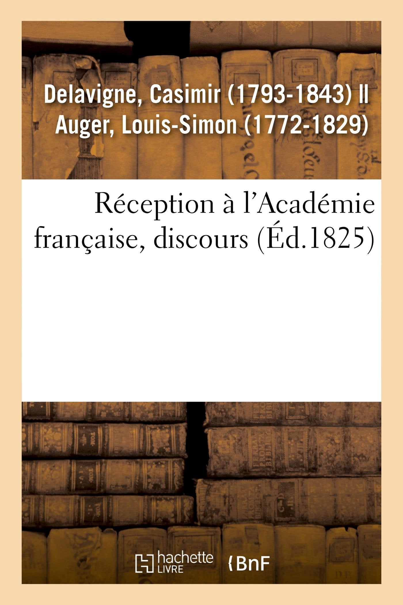 Réception à l'Académie française, discours book