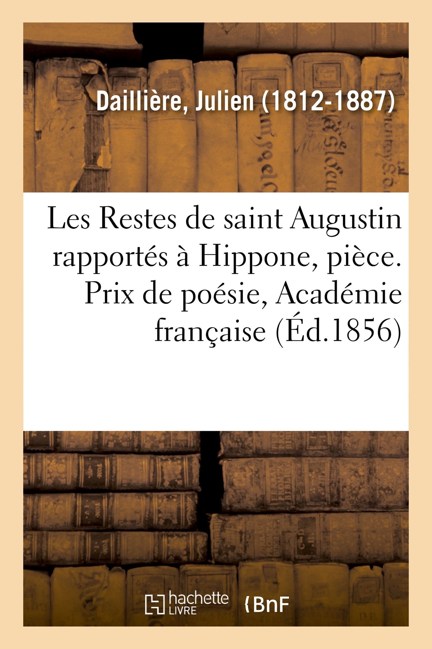 Les Restes de saint Augustin rapportés à Hippone, pièce book