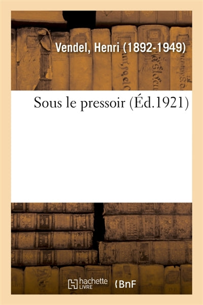 Product Image: Sous le pressoir