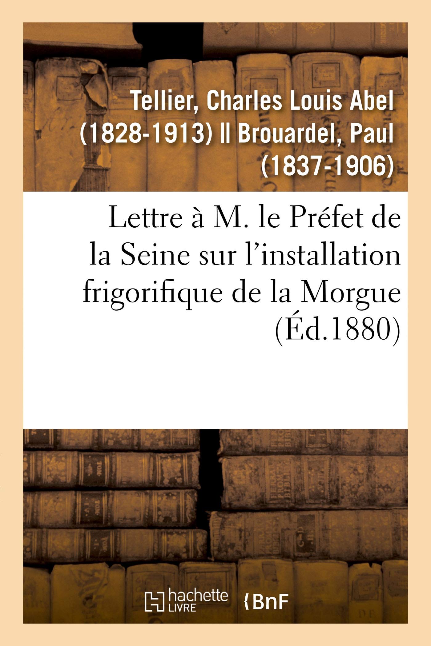 Lettre à M. le Préfet de la Seine sur l'installation frigorifique de la Morgue book