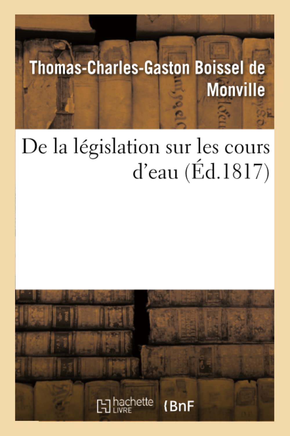 De la législation sur les cours d'eau book