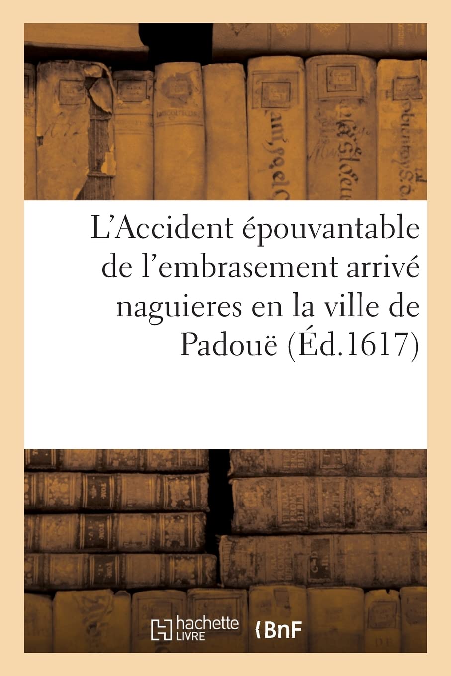 L'Accident épouvantable de l'embrasement arrivé naguieres en la ville de Padouë: Ensemble les merveilles advenües à la ronde sur grande quantité d'églises, de maisons, de personnes book