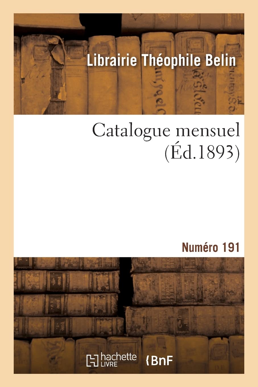 Catalogue mensuel. Numéro 191 book