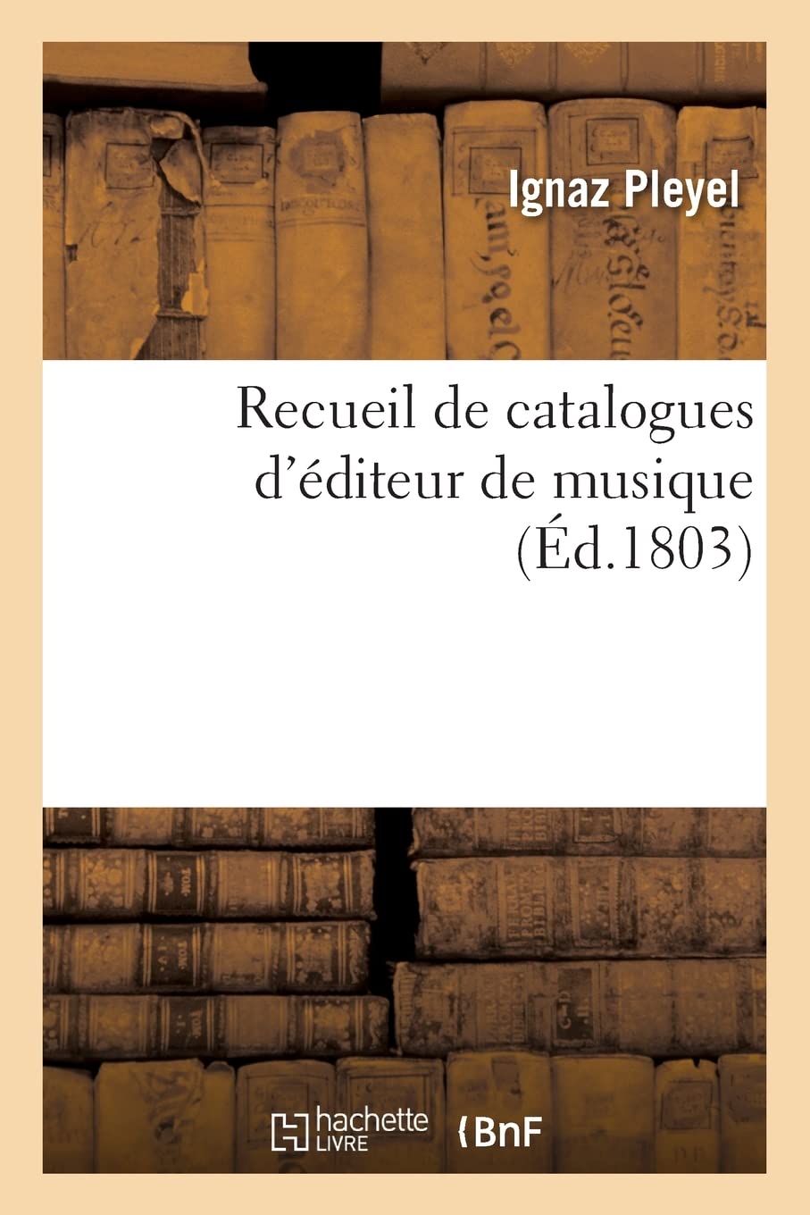 Recueil de catalogues d'éditeur de musique (Éd.1803) book