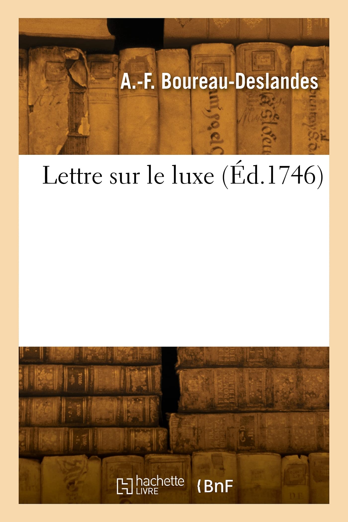 Lettre sur le luxe book