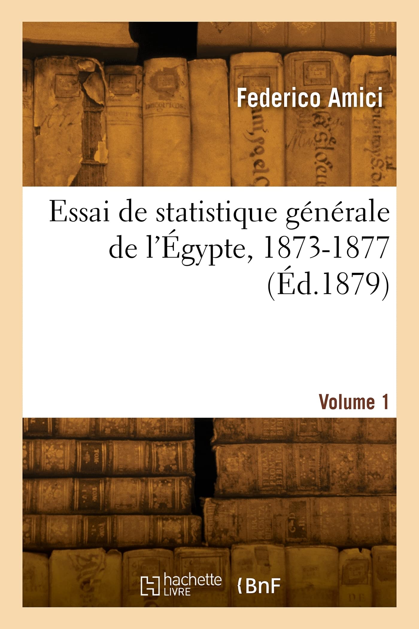 Essai de statistique générale de l'Égypte, 1873-1877. Volume 1 book