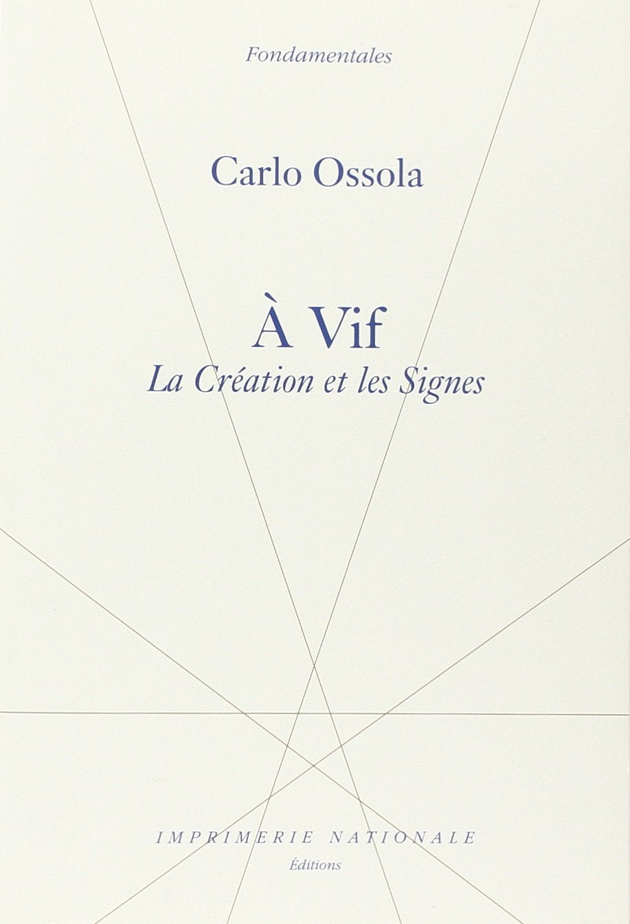 A vif: La création et les signes book