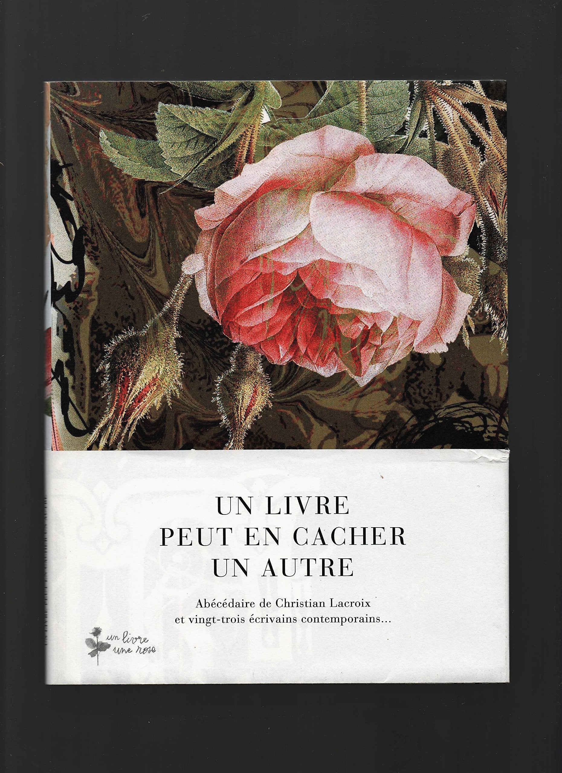 UN LIVRE PEUT EN CACHER UN AUTRE-UN LIVRE UNE ROSE 2014: ABECEDAIRE DE CHRISTIAN LACROIX ET 23 ECRIVAINS CONTEMPORAINS (PUBLICITE ACTES SUD) Books