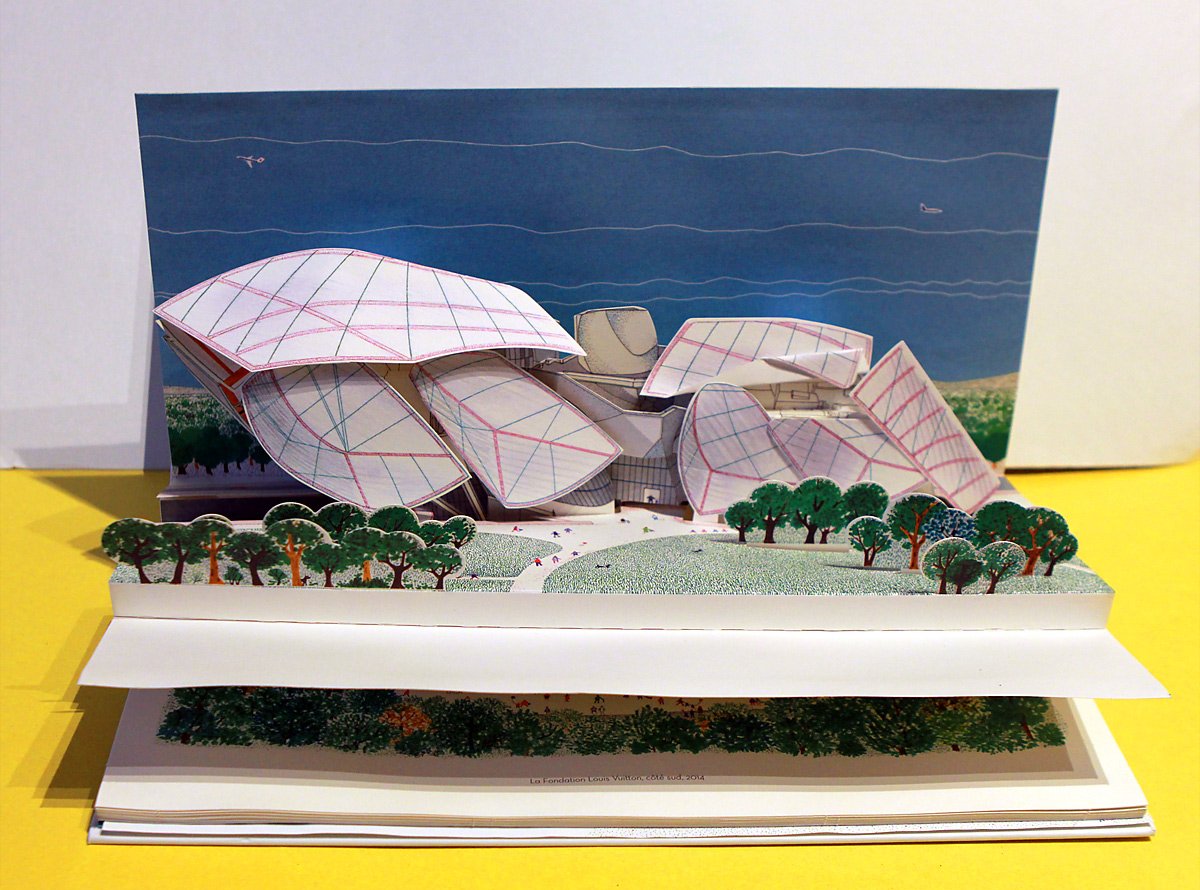 Le vaisseau de verre de Frank Gehry: Un chef-d'oeuvre d'architecture en pop-up et en dessins Children's books