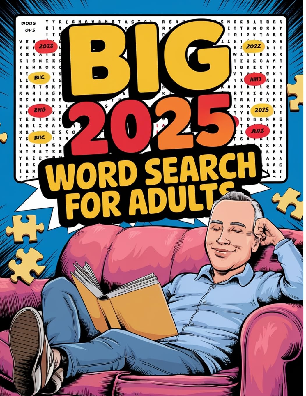 Big 2025 Word Search for Adults Leisure & Fun