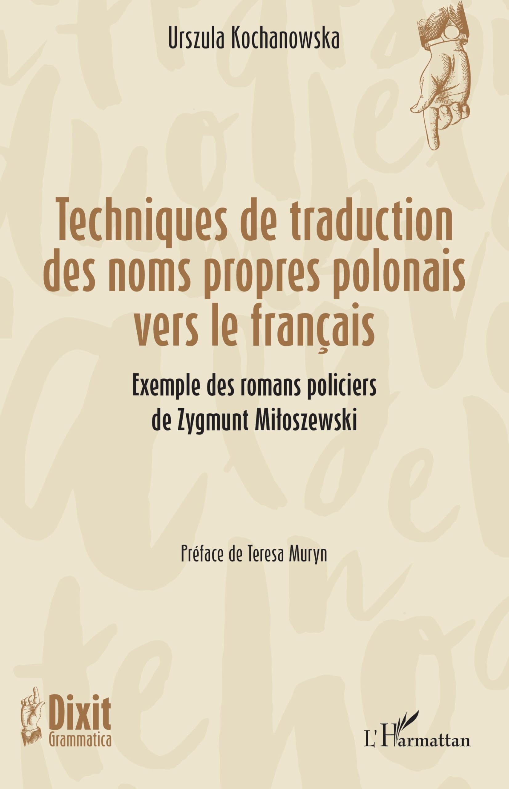 Techniques de traduction des noms propres polonais vers le français Social Sciences