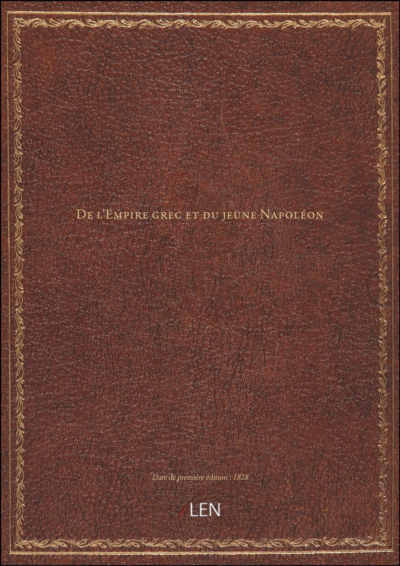 De l'Empire grec et du jeune Napoléon book
